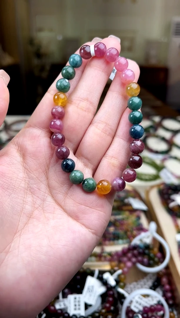 /未镶嵌碧玺7mm+碧玺单圈多样性发货