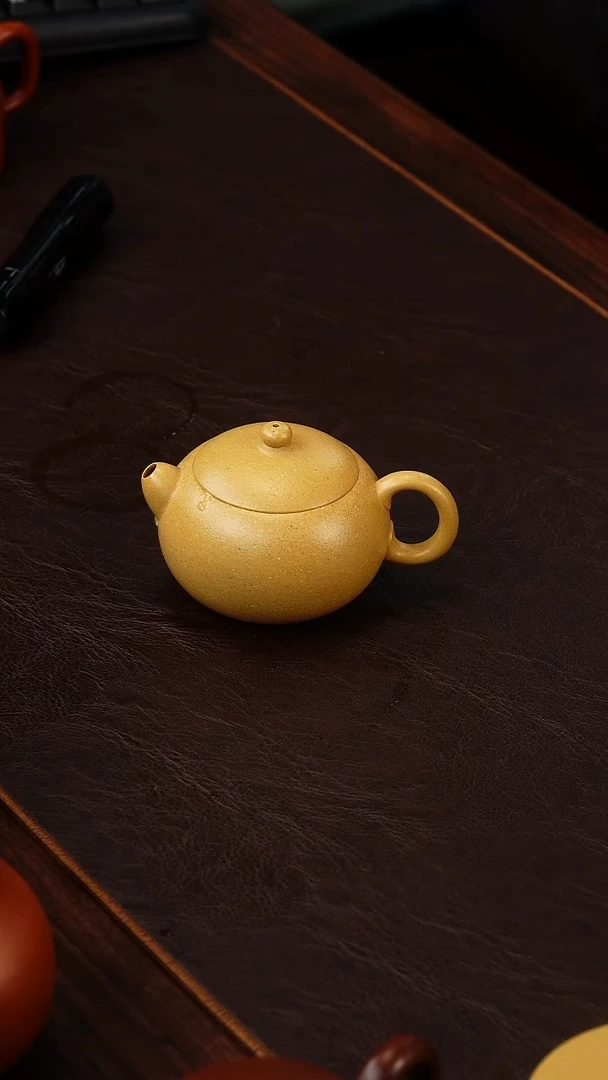 茶壶紫砂侯峰梨皮本绿西施120cc