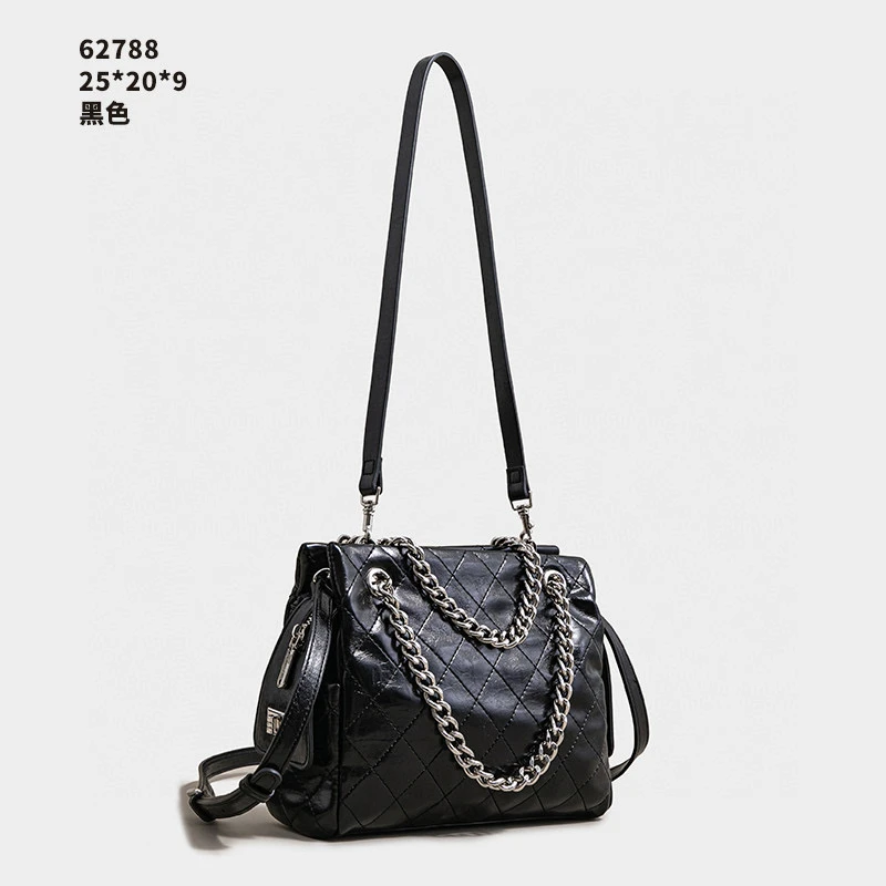 【初阳甄选】SK-62788-黑色单肩款轻奢风斜挎包