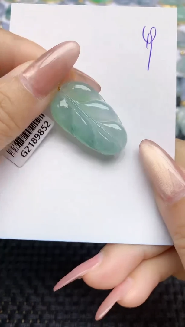 【闪购商品】翡翠颈饰18K金镶嵌天然A货翡翠 49