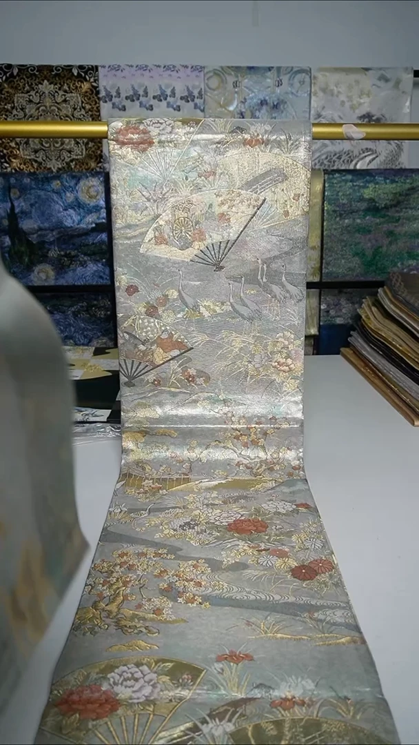 织绣织锦99花鸟人物丸带