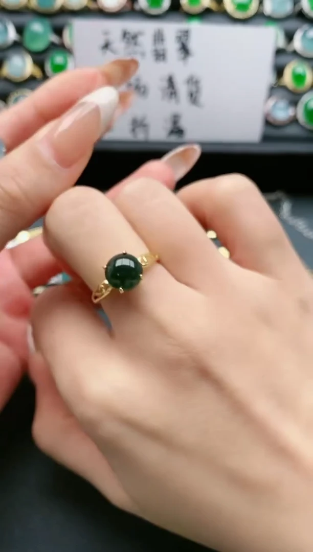 【闪购商品】翡翠戒指银S925镶嵌11111111