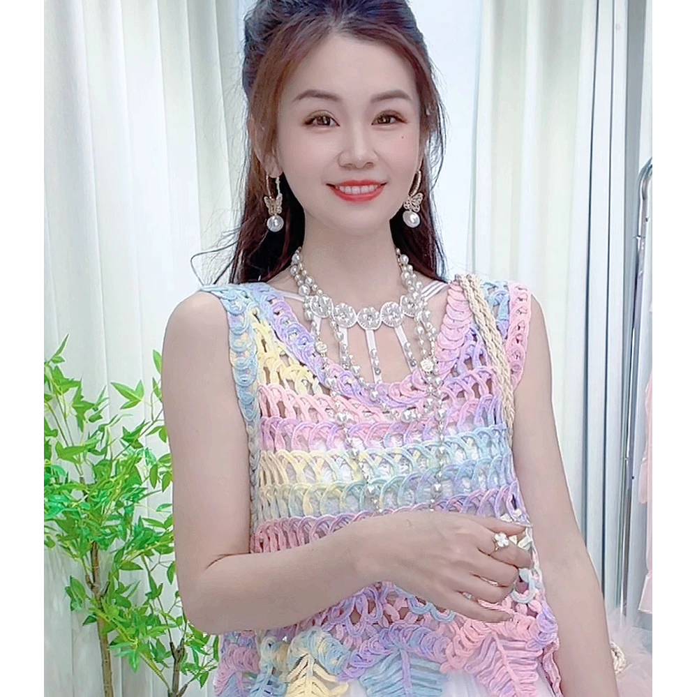 711#镂空百搭显瘦女背心时尚夏季