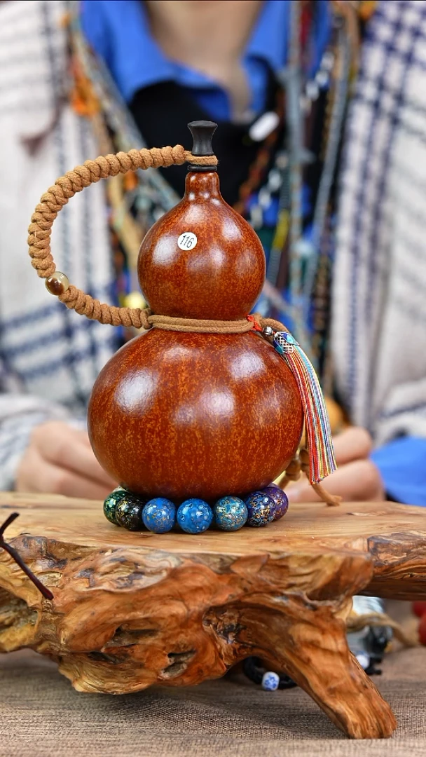 【闪购商品】116—光岳葫天然大漆酒葫芦不含漆珠