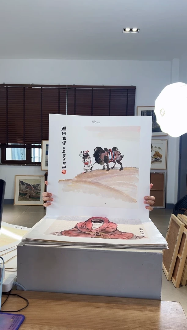 【闪购商品】版画限量亲签盖章版画S