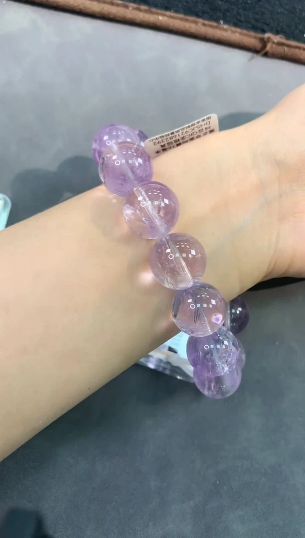 【闪购商品】紫晶手链未镶嵌90号薰衣草紫水单圈16mm