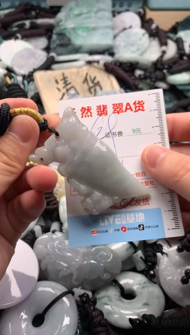 翡翠未镶嵌吊坠(不含链)1