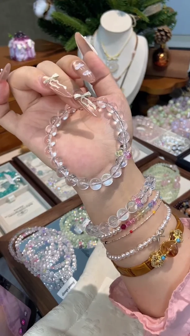 未镶嵌手链水晶孤品捡漏均匀瑕疵介意勿拍