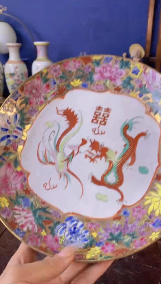 瓷片景德镇窑老厂瓷摆件