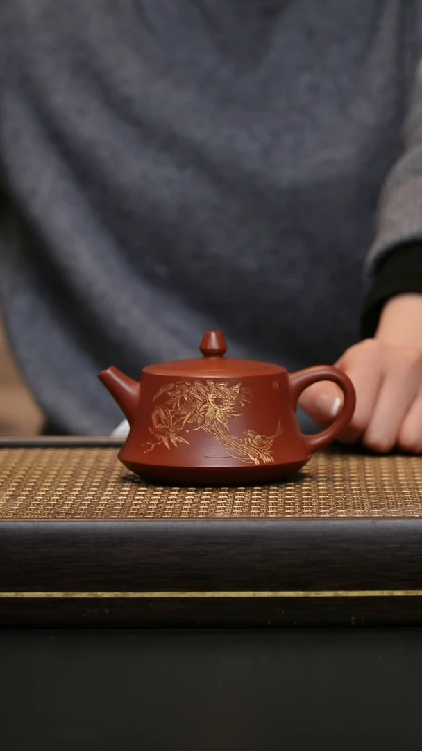 茶壶紫砂生砂朱泥  柱础
