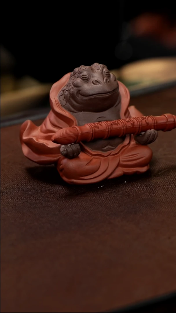 紫砂茶宠紫砂拿得起送笔