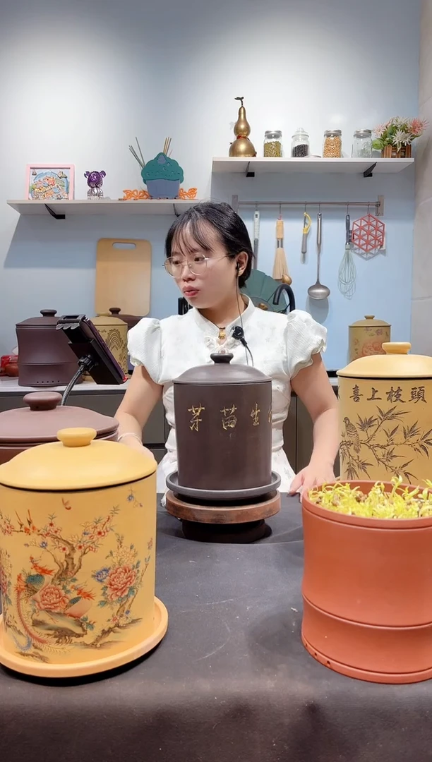 中号 红泥竹节款+紫砂托盘