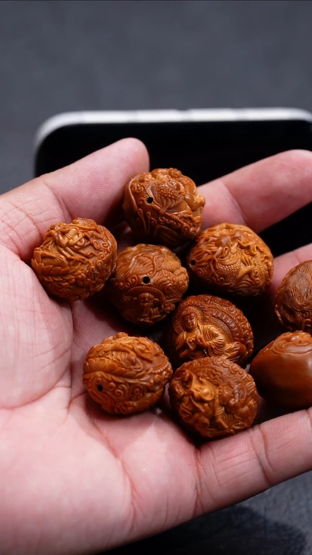 手串/手链橄榄核_****?苏工核雕
