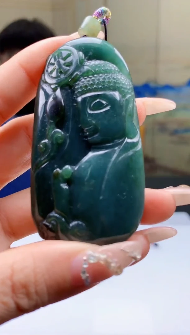 【闪购商品】定制翡翠未镶嵌5060ty-毛货挂件170