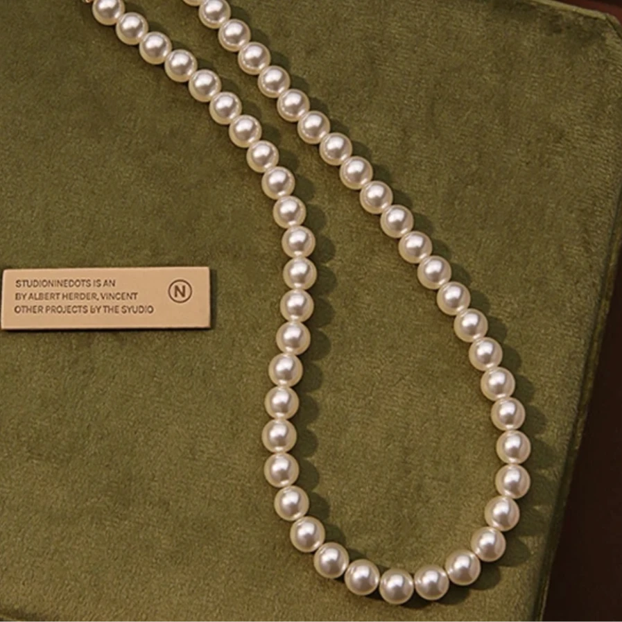 天然淡水珍珠D扣项链