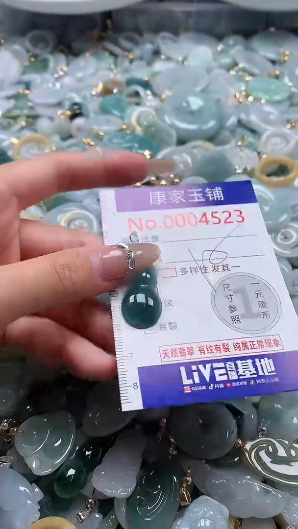 翡翠未镶嵌吊坠(不含链)4523