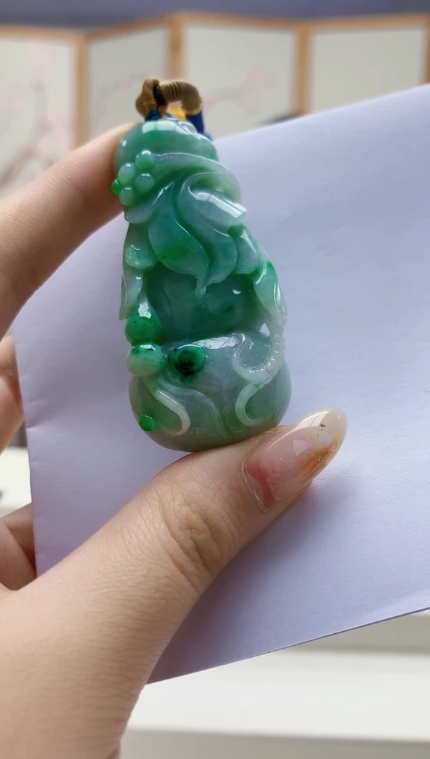 未镶嵌定制翡翠4812jw-毛货挂件11