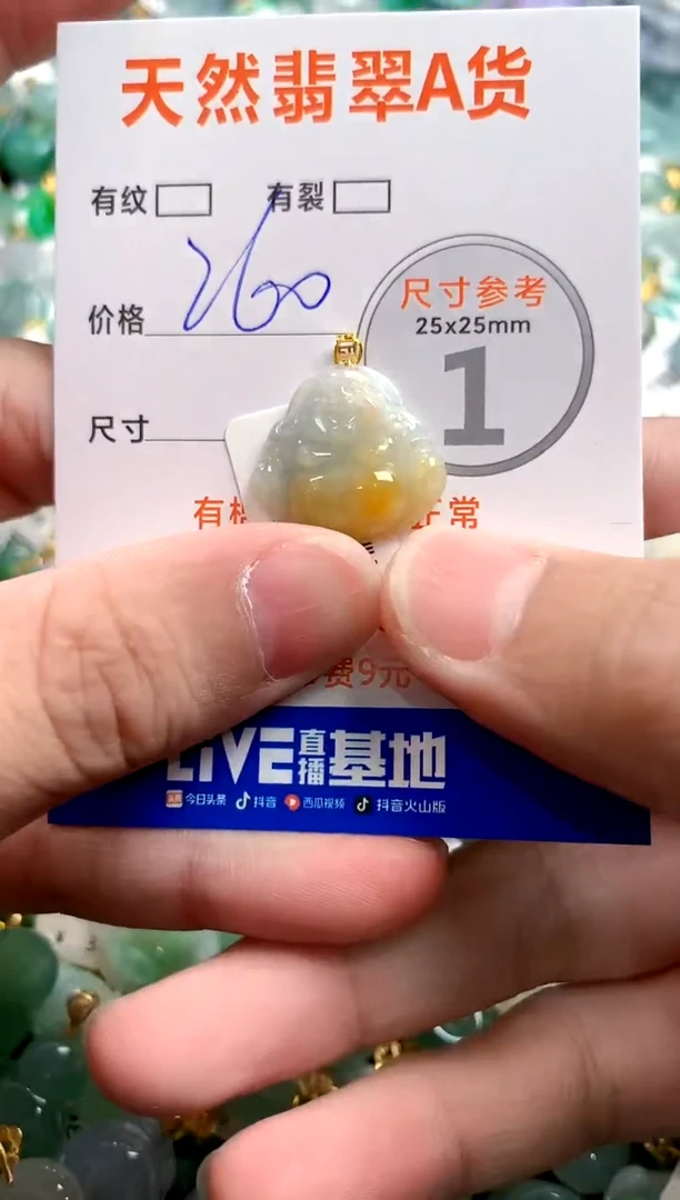 颈饰18K金镶嵌翡翠0735666613