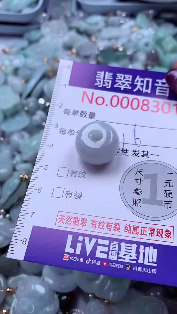 翡翠未镶嵌吊坠(不含链)8301