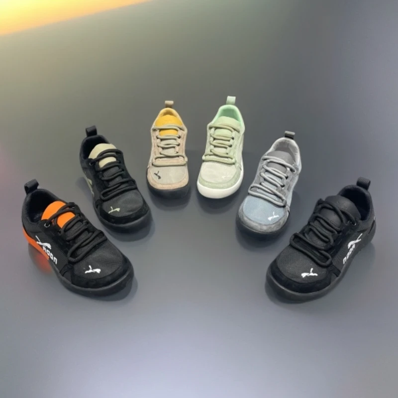 2025夏季新款时尚透气网面休闲百搭软底舒适低帮系带拼色潮男鞋