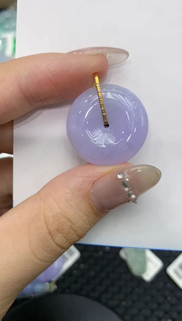 【闪购商品】翡翠颈饰18K金镶嵌222222222