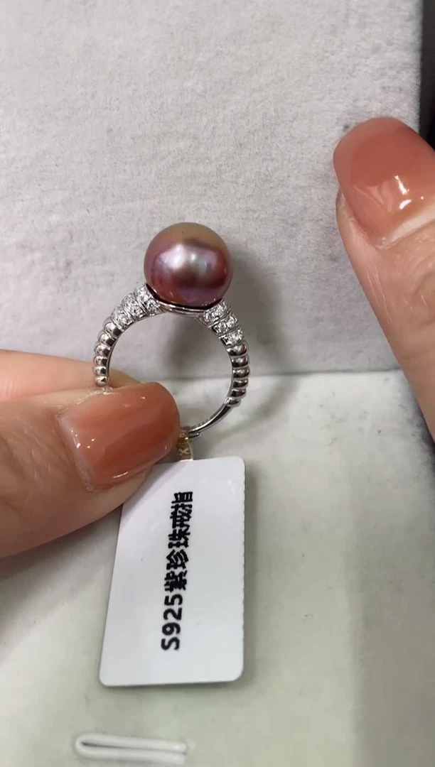 【闪购商品】淡水珍珠LL银S925镶嵌珍珠戒指@@c1227