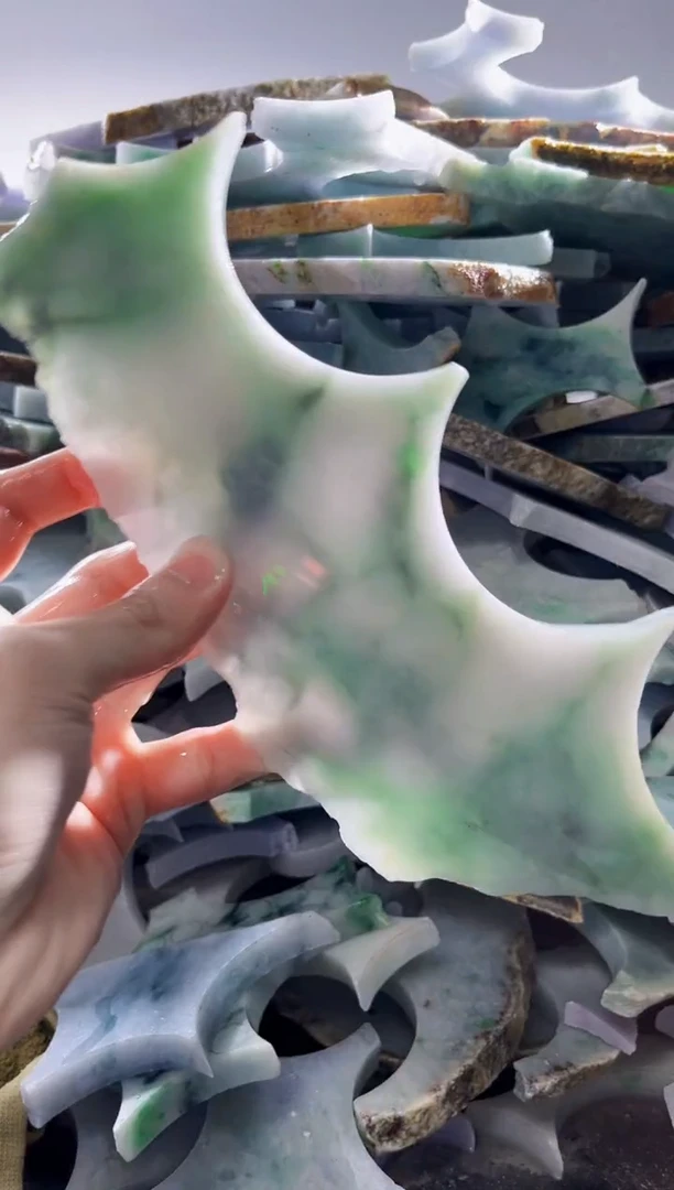 裸石翡翠缅甸翡翠A货文3590