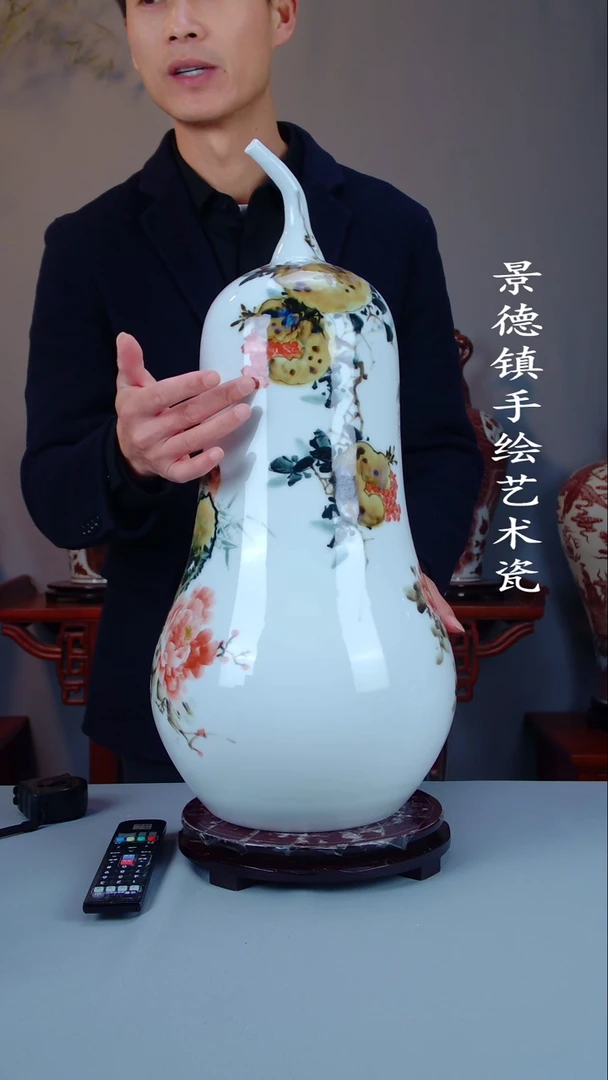 摆件陶景德镇手工手绘陶瓷摆件41