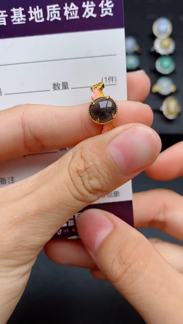 银S925镶嵌戒指翡翠1