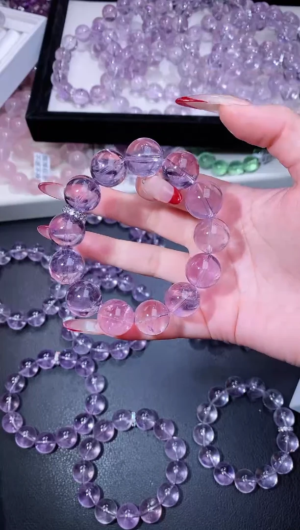 【闪购商品】水晶手链合金116.23玻利维亚紫水晶 多样性发其一