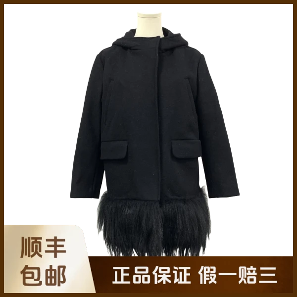 妃鱼/普拉达/羊毛/大衣/95新/沐九17
