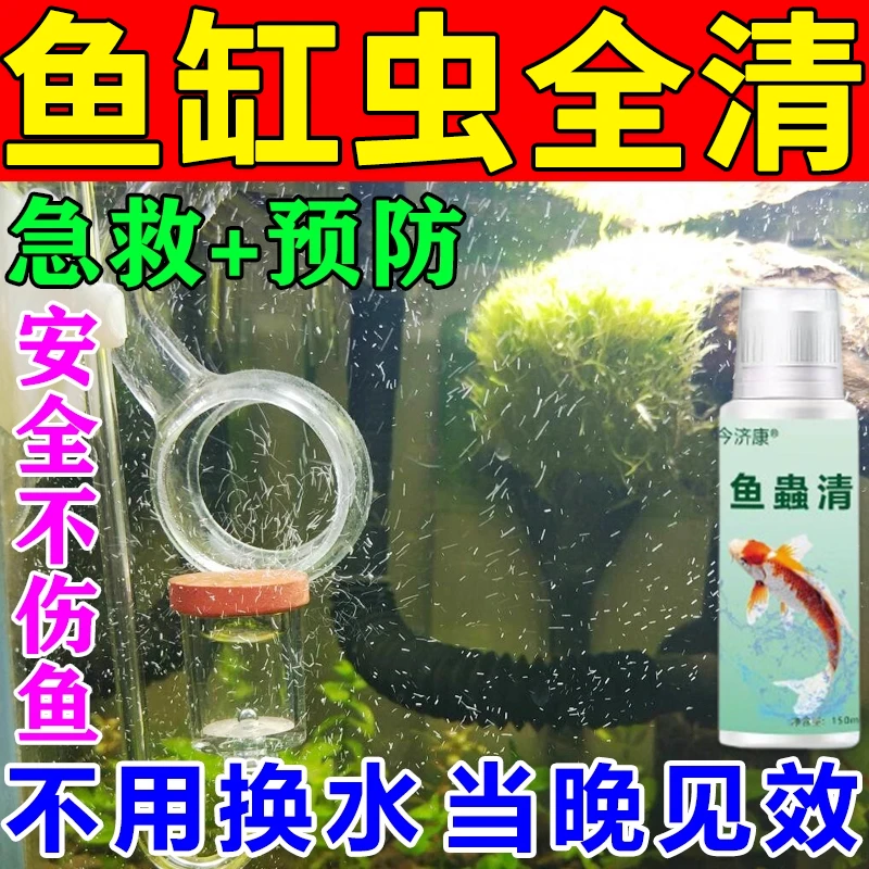 鱼虫清溶液水产养殖专用纤毛虫锚头鳋指环虫寄生虫驱虫专用鱼蟲清