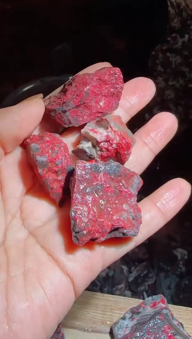 天然辰砂朱砂毛料10