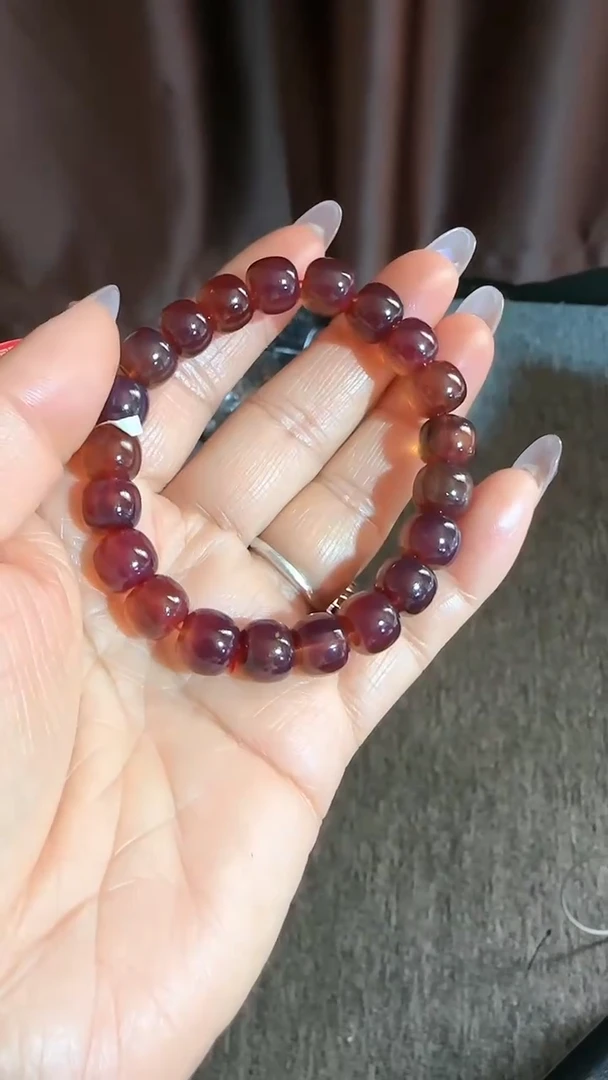【闪购商品】琥珀手链未镶嵌规格10紫杉醇老型手串#83