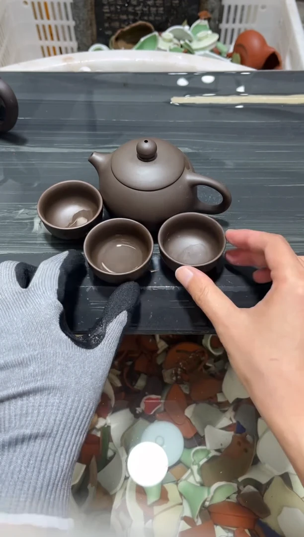 150ml宜兴紫砂小品西施壶一壶三杯