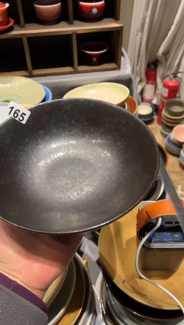 【闪购商品】瓷片165黑金属锅盘1个
