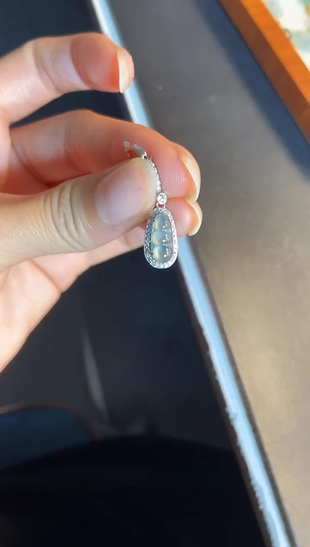 吊坠(不含链)银S925镶嵌翡翠1