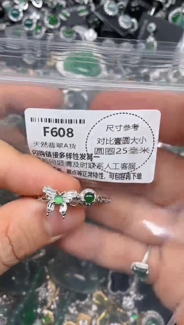 颈饰未镶嵌翡翠F608戒指