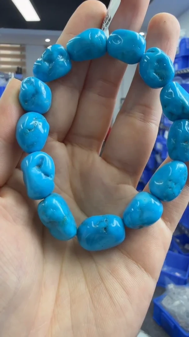 未镶嵌绿松石手链177秒拍号 假一罚三