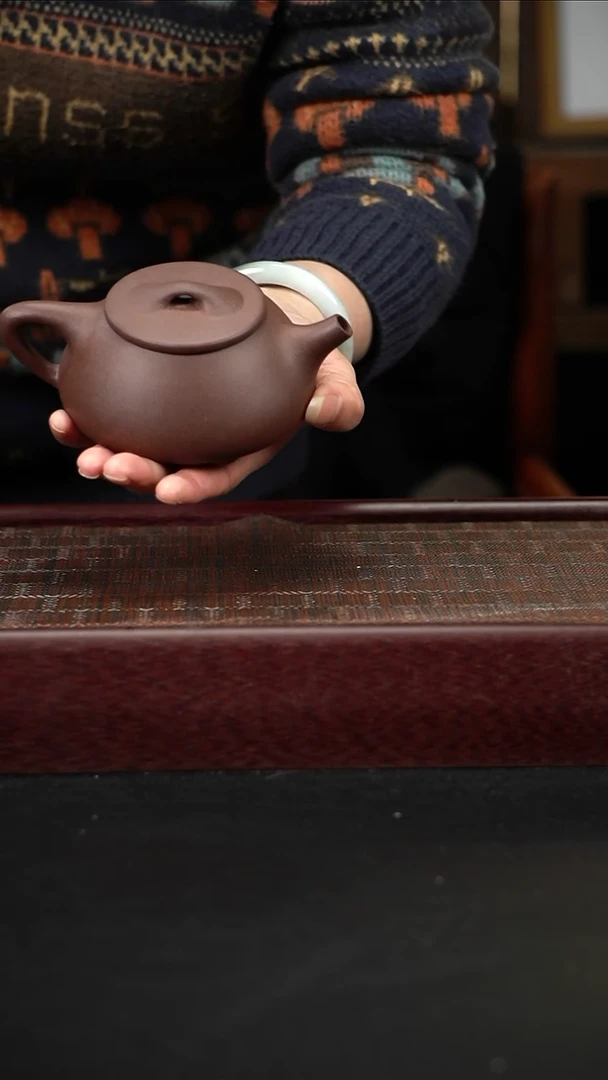 茶壶紫砂ld底槽青石瓢200cc