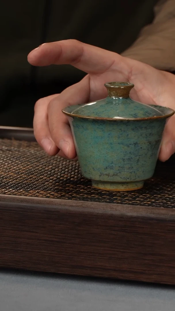 【闪购商品】宜钧釉盖碗（359号）