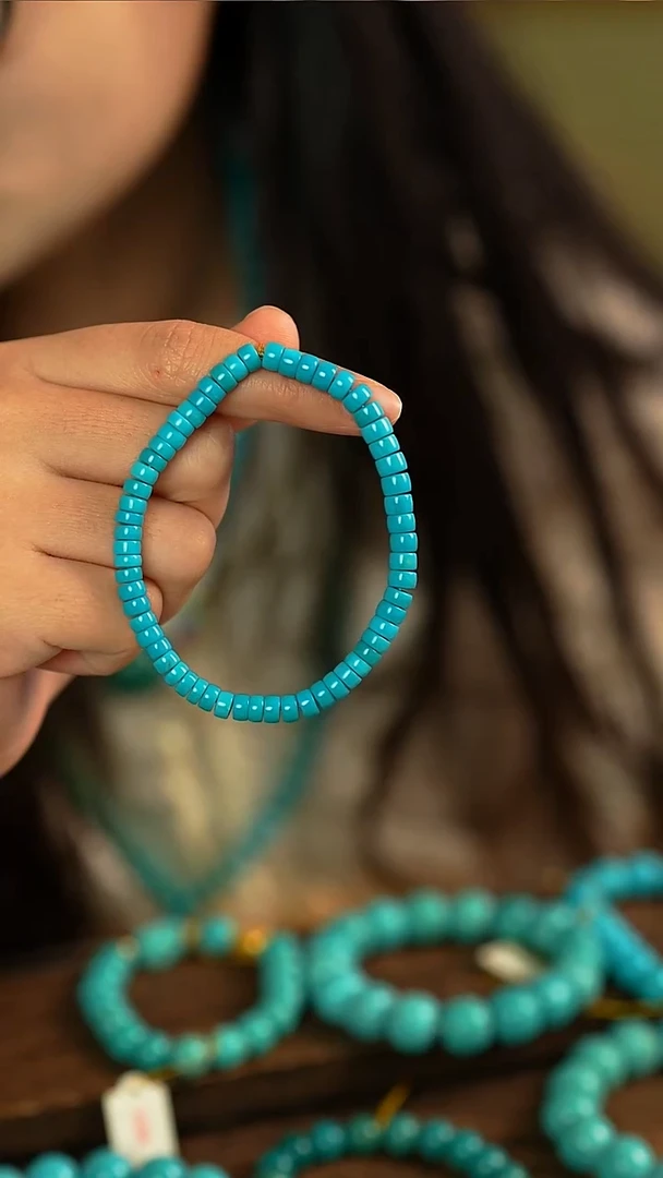 未镶嵌绿松石手链5m