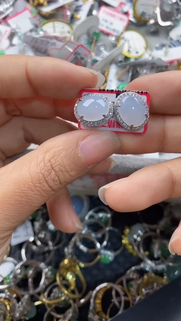 银S925镶嵌戒指翡翠1010----4