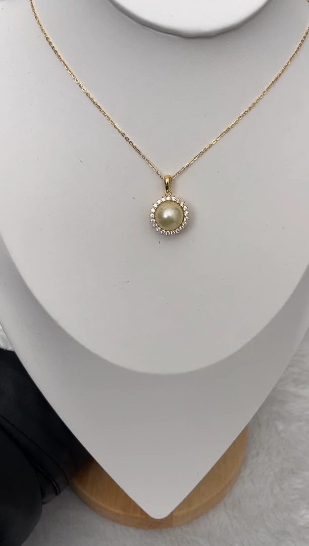 【闪购商品】海水珍珠颈饰未镶嵌南洋金珠10-11mm（多样性发一）