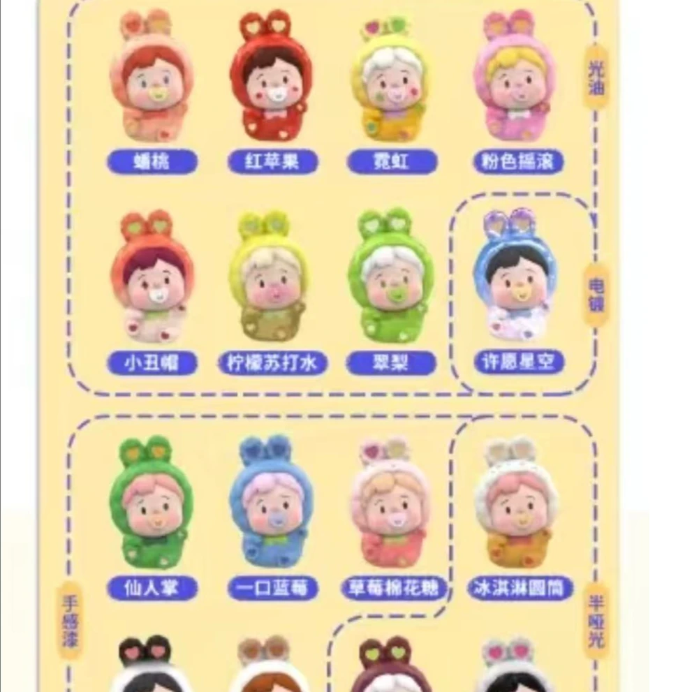 单颗【拆盒许】小花卷豆豆兔胶囊系列萌粒潮玩摆件盲袋手办