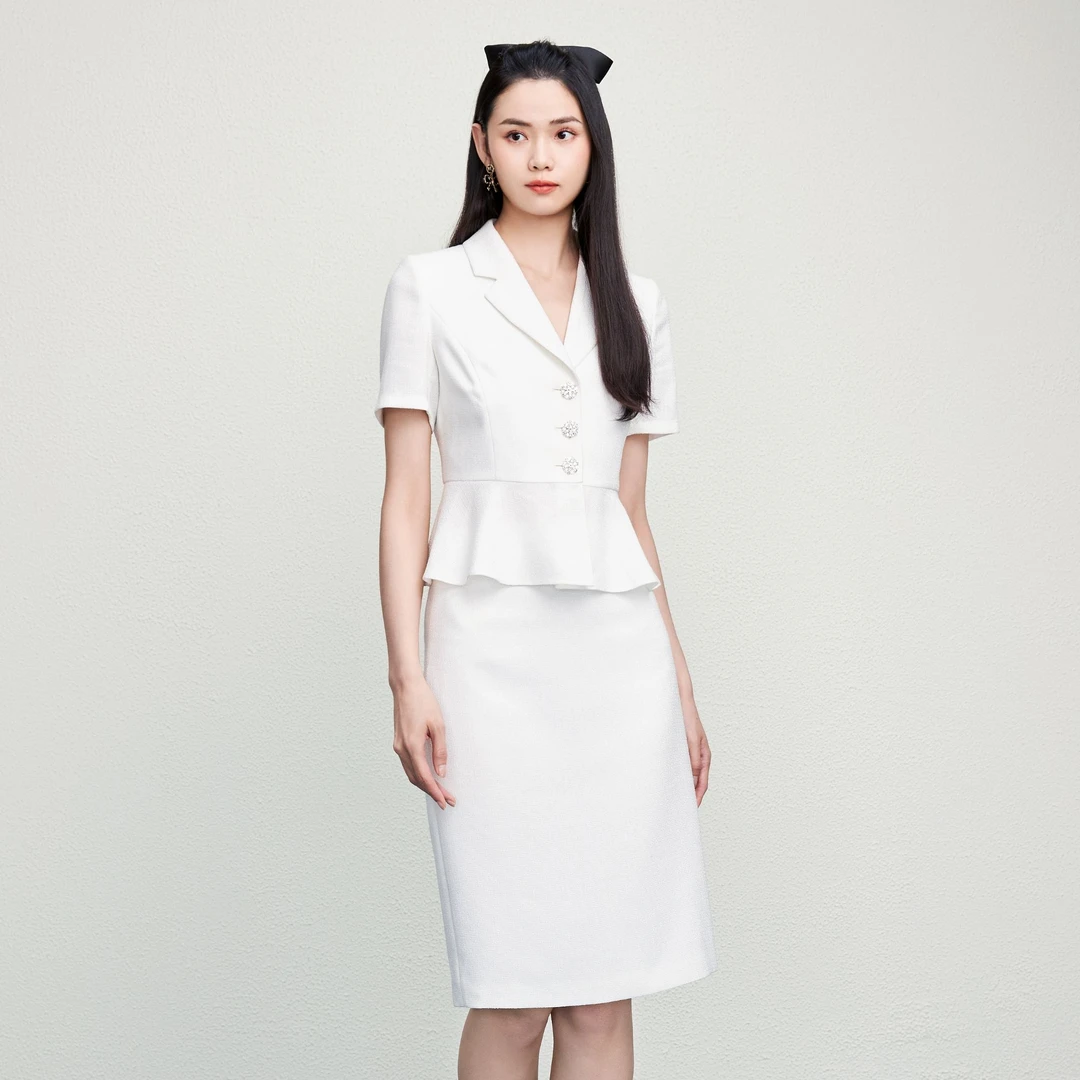 夏季法式半裙2025新款小香风气质显瘦套装半身裙-MOGB09WSK200