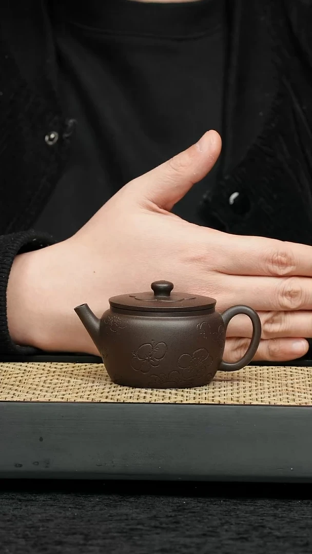 茶壶紫砂五堂 莲意120cc-曼陀版