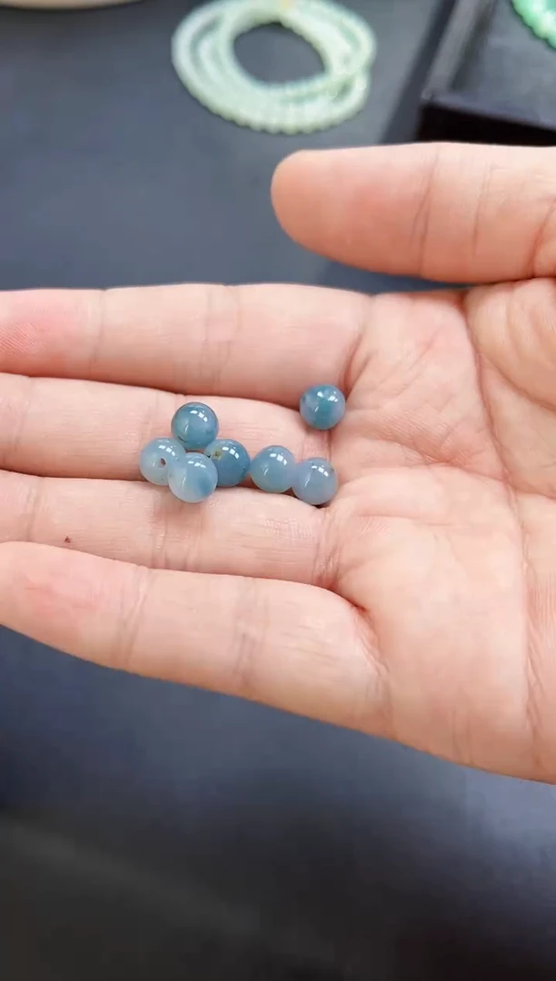 翡翠散珠缅甸天然翡翠A货