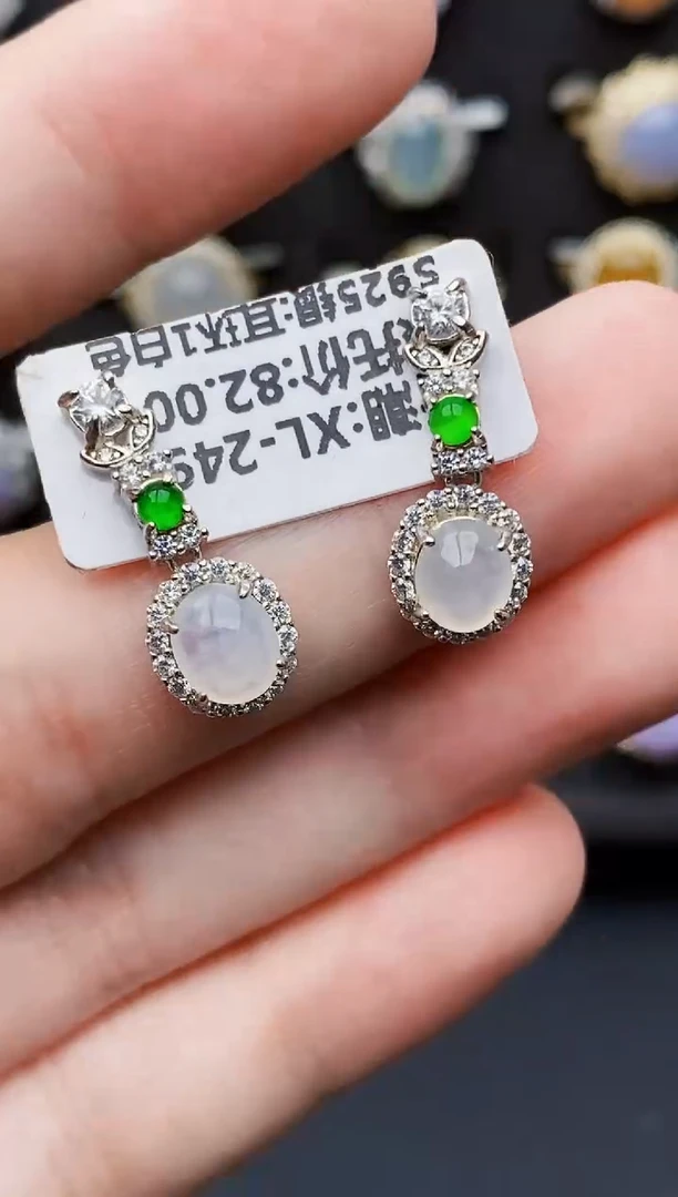 银S925镶嵌戒指翡翠4229
