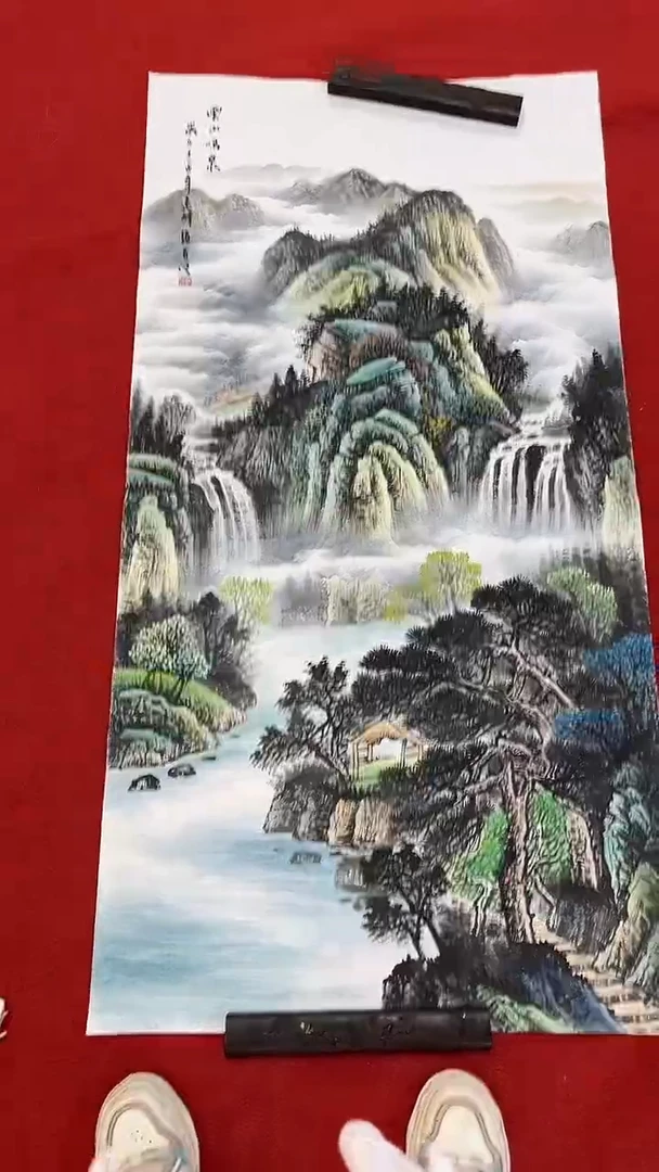 国画国画字画小姐姐